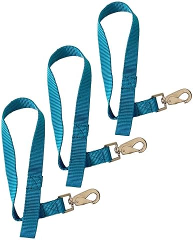 Majestic Ally Pack of 3 Horse Bucket Strap Hangers – Practical and Easy Design for Indoor or Outdoor Use -Set of 3,-1"x22"