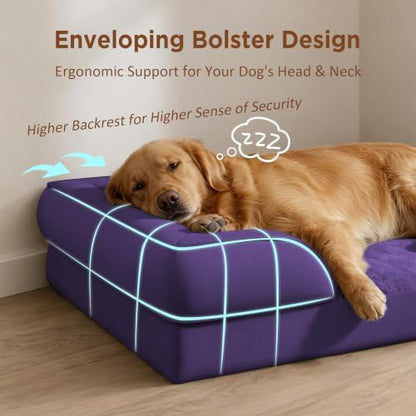 Comfort Expression Waterproof Orthopedic Dog Bed for Extra Large Dogs