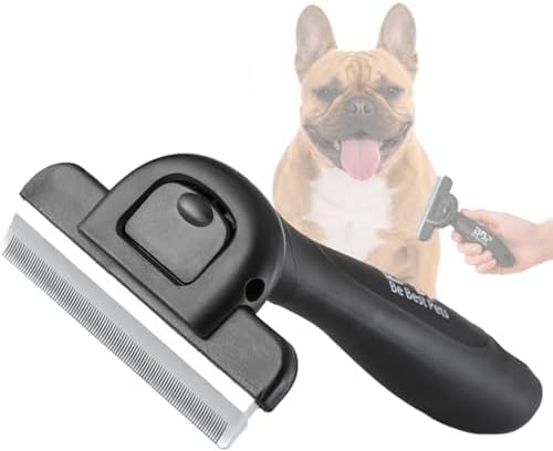 Be Best Pets Deshedding Brush for Dogs & Cats - Pet Undercoat Rake Tool