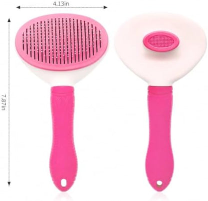 Aogeili Self‑Clean Slicker Brush for Dogs, Cats & Rabbits, 7.87 x 4.13 in