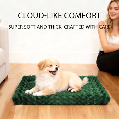 Soft Reversible Dog Mat - Dual-Sided Design for All Seasons - Machine Washable for Crates, Travel, and Home
