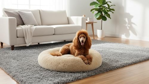 The Dog’s Bed Donut Dog Bed, Machine Washable Removable Zip Cover XL (45")