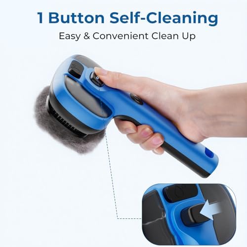 Pecute Self-Cleaning Steam Dog Cat Brush for Heavy Shedding/Long Coats Blue