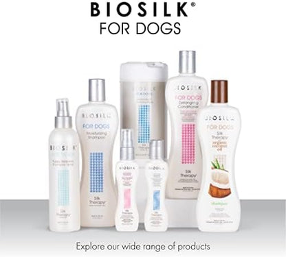 BioSilk for Dogs Silk Therapy Detangling Conditioner, 12 Fl Oz, 6-Pack