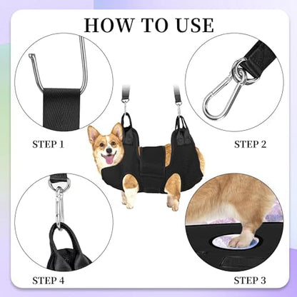 PatiencET Dog Grooming Hammock Kit