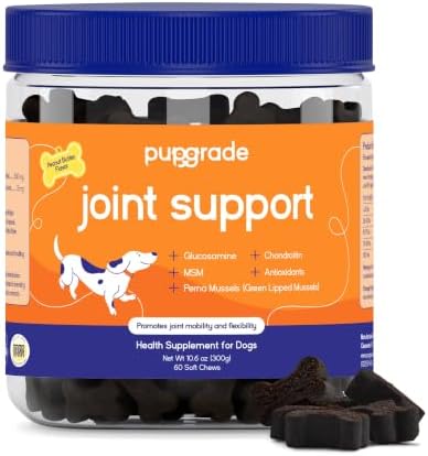 PupGrade Joint Support for Dogs, Peanut Butter Flavor - 60 Soft Chews