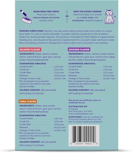 ARK NATURALS Kiss Me-Ow Lickable Cat Dental Treats Variety Packs (2 Pack)