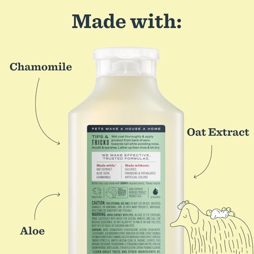 MRS. MEYER'S Clean Day 3 in 1 Dog Shampoo, Sweet Chamomile Scent, 14oz (Pack of 3)