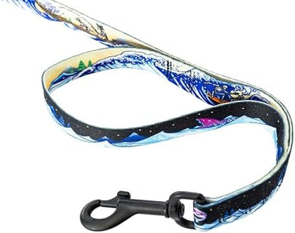 Wolfgang React Dog Leash Mountainwave Print Large