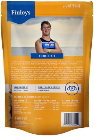 Finley's Crunchy Dog Biscuits, Peanut Butter Banana, 12oz, 3 Pack