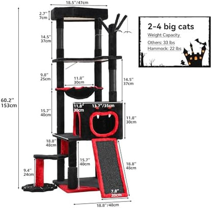DWVO Gothic Halloween Cat Tree