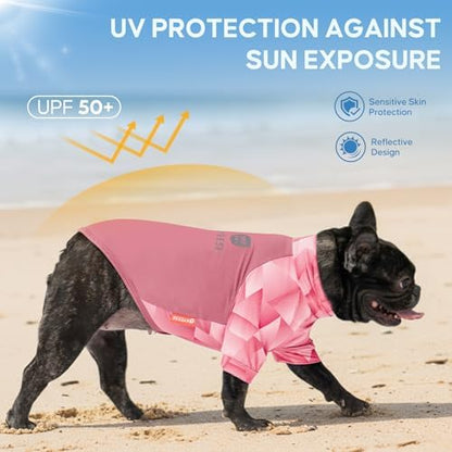 KYEESE 2Pack UPF50+ Dog Shirt for Small Dogs Cooling UV Protection Tank Top