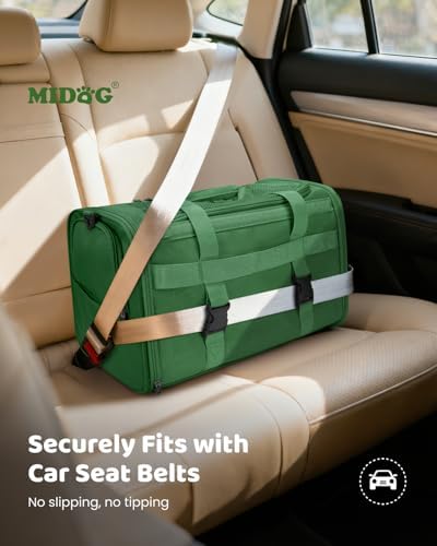 MIDOG Soft Cat Carrier Airline Approved, Expandable for Cats Up to 15lbs
