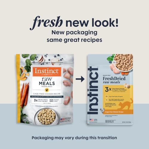 Instinct Freeze Dried Raw Meals, Natural Cat Food, Chicken, 25 oz. Bag