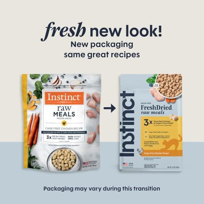 Instinct Freeze Dried Raw Meals, Natural Cat Food, Chicken, 25 oz. Bag