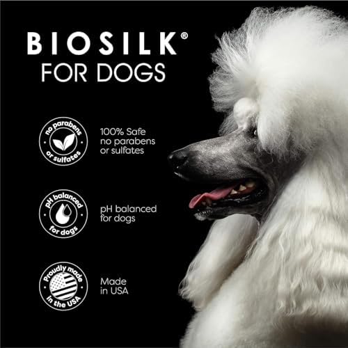 BioSilk for Dogs Silk Therapy Conditioner, with Coconut Oil, 12 Fl Oz, 2-Pk