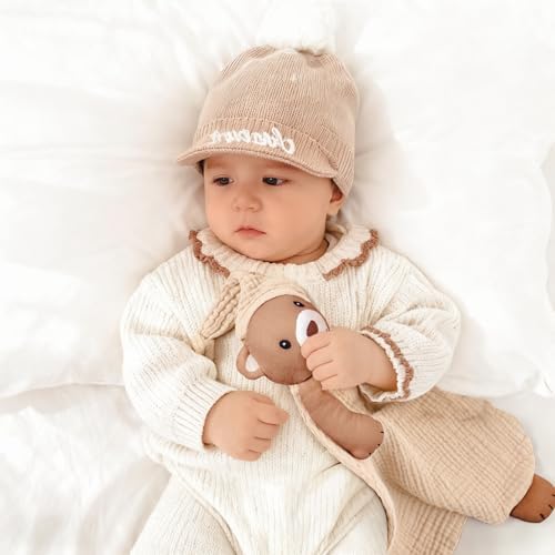 lulumoon Bear Baby Security Blanket: Skin-Friendly Muslin Snuggle Lovey