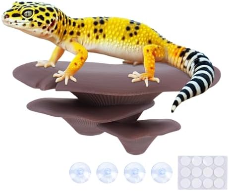 Westant Mushroom Decor for Reptile Tank, Pet-Safe (Cocoa, Trio Cap)