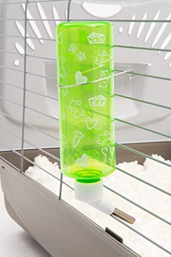 Lixit® Critter Bright Water Bottles for Hamsters, Rabbits, Chinchillas, Ferrets, Guinea Pigs and Other Small Animals - Made in USA (Blue (Pack of 2), 16 Ounce)
