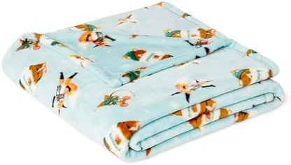 Amazon Basics Kids Super Soft Fleece Blanket, Ultra-Soft Lightweight Throw for Children, 50 x 60 inches, Forest Friends