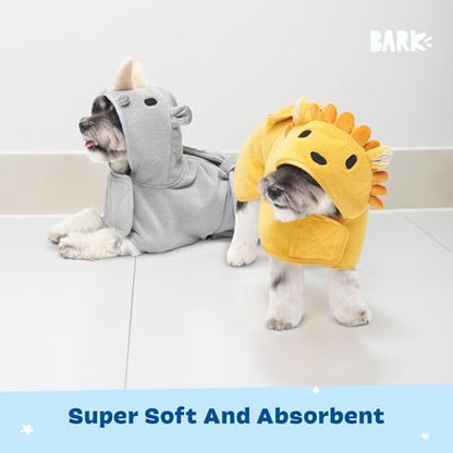 BARKBOX Dog Bathrobe - 2 Pack - for Dogs - Small