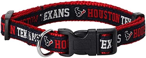 Pets First NFL Houston Texans Licensed PET COLLAR, Large - Heavy-Duty, Strong, and Durable Dog Collar. Available in 31 Football Teams and 4 Sizes