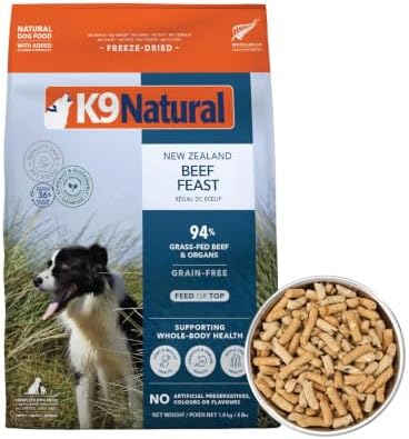 K9 Natural - Freeze Dried High Protein Grain-Free Dog Food Or Topper