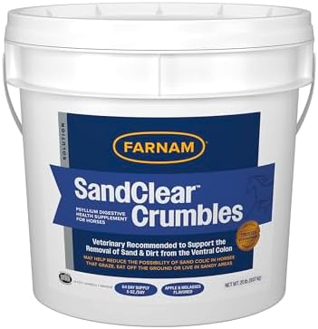 Farnam SandClear Crumbles, Psyllium Digestive Supplement, 64 Day Supply