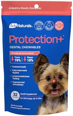 Ark Naturals Protection+ Brushless Toothpaste Chews - Mini Breeds (32 ct)