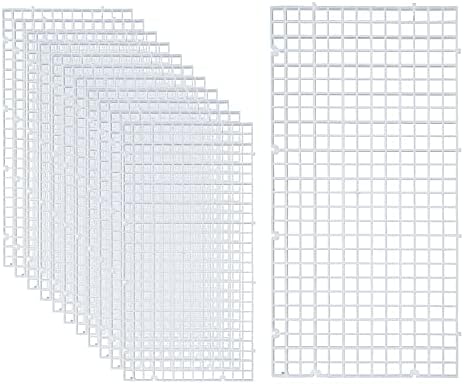 ALEGI 12 Pcs Aquarium Fish Tank Divider Plastic Egg Crate, S