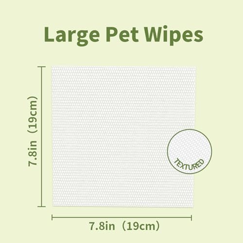IMMHABI 100 Unscented Pet Wipes for Paws & Butt Plant Based Hypoallergenic Pets Cleansing & Deodorizing Anal Gland Hygienic Puppy Wipes for Dogs Face & Body Cat Wipes Cleaning Fur Doggie Wipes