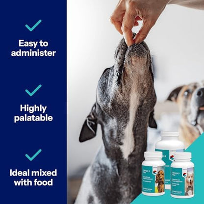 Covetrus Omega-3 Soft Gels for Large Dogs – Essential Fatty Acids with Vitamins A, E & D3 – Skin, Coat & Joint Supplement – 60 Count