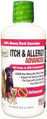 LIQUID-VET K9 Itch & Allergy Advanced Formula, Plain, 32 oz