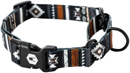 Wolfgang Heavy Duty Martingale Dog Collar with Quick Release Nylon Buckle for Walking & Training, NewMoon Print, Medium