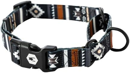 Wolfgang Heavy Duty Martingale Dog Collar with Quick Release Nylon Buckle for Walking & Training, NewMoon Print, Medium