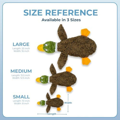 Best Pet Supplies 2-in-1 Stuffless Squeaky Dog Toy - 4 Figures, Medium