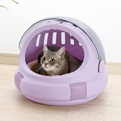 Richell Space Capsule Pet Carrier & Bed, Travel Carrier for Small Dog and cat