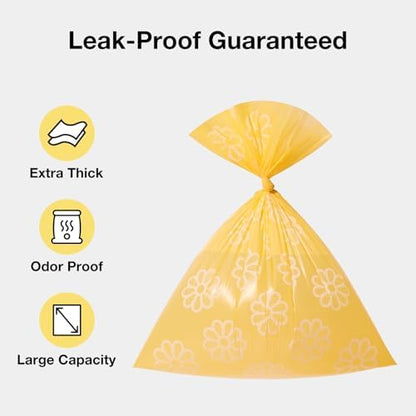 VETRESKA Dog Poop Bag Dispenser with Daisy Scented Waste Bags, 105 Counts