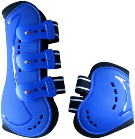 Horse Boots Open Front Jumping Tendon Sport Boots, Hind Fetlock Boots, Secure Leg Protection, Classic Breathable Equine Supplies, Set of 4