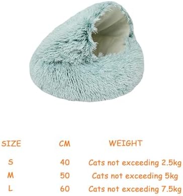 Cat Houses,Cat Beds for Indoor Cats,Cat Sleeping Bag,Small Cat Bed,Cat Condo,Cat Houses & Condos,Winter Warm Shell Semi-Closed Cat Litter Box,Pet Cat Bed,Semi-Enclosed Cat Litter Box