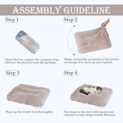 Washable Calming Dog & Cat Bed for Ultra Large Small Medium Size Pet