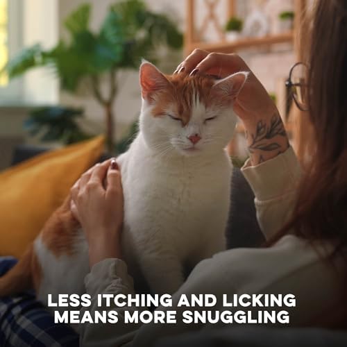 Cat Allergy Relief & Immune Support, Natural Relief for Seasonal Allergies, Itching, Sneezing, Congestion, Runny Nose, and Feline Respiratory Infections, 400 Small Odorless Tasteless Pills