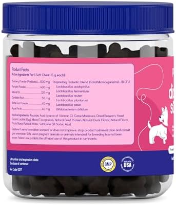 PupGrade Digestive Support for Dogs, Duck Flavor - 60 Soft Chews