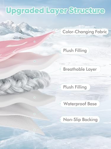 Rywell Dog Cooling Mat 2.0,Soft Blush Pink, 59" x 40" Thick & Durable Cooling Mat for Extra Large Dogs, Long-Lasting Cool with Waterproof & Color-Changing Arc-Chill Tech (Q-Max>0.5) Washable&Non-Toxic