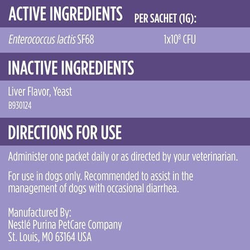 Purina Pro Plan Veterinary Supplements FortiFlora Daily Probiotics for Dogs,Helps Digestive Gut Health and Diarrhea - 30 ct. Box,(Pack of 2)
