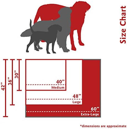Majestic Pet Rectangle X-Large Dog Bed Washable – Removable Slipcover Pet Bed – Dog Crate Bed Super Value Pillow Dog Bed – Dog Kennel Bed for Sleeping - Dog Bed X-Large Breed 42 x 60 Inch – Gray