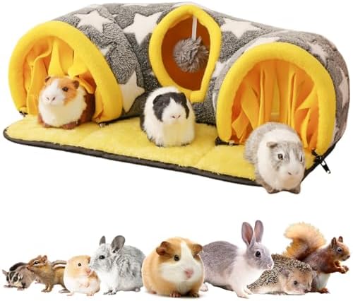 Avont Guinea Pig Tunnel, Small Animal Hideaway Tube Toy