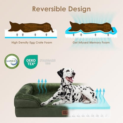 EHEYCIGA Orthopedic XXL Dog Bed, Waterproof Washable XL Big Pet Bed 48"