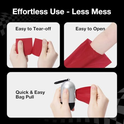 VETRESKA Dog Poop Bag Dispenser with Champagne Scented Poop Bags, 105 Bags