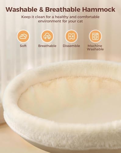 Cat Desk Bed, 16"x16" Rotating Cat Bed for Desk Holds Up to 50 lbs